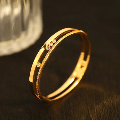[Spark]Move Romane Diamond Bangle Bracelet