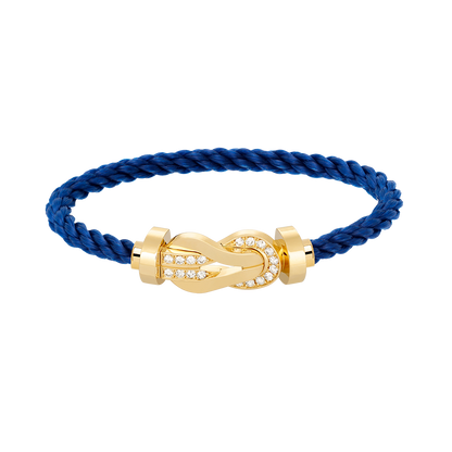 [Spark]CHANCE LARGE 8 FIGURE BUCKLE HALF DIAMOND BRACELET GOLD