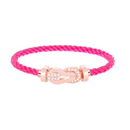 [Spark]CHANCE LARGE 8 FIGURE BUCKLE HALF DIAMOND BRACELET Spark GOLD