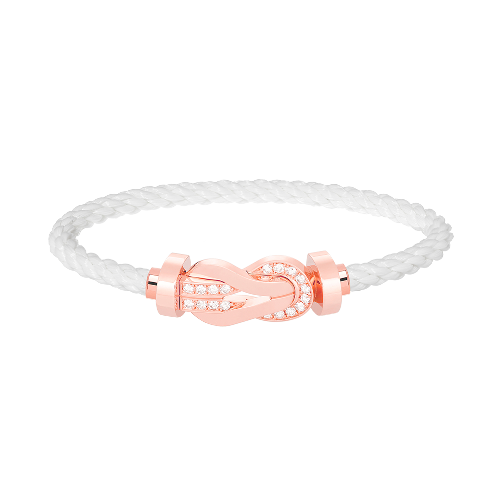 [Spark]CHANCE LARGE 8 FIGURE BUCKLE HALF DIAMOND BRACELET Spark GOLD