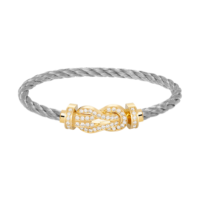 [Spark]CHANCE LARGE 8 FIGURE BUCKLE FULLDIAMOND BRACELET GOLD