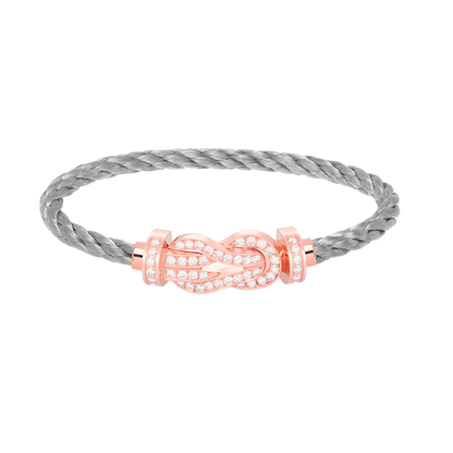 [Spark]CHANCE LARGE 8 FIGURE BUCKLE FULL DIAMOND BRACELET Spark GOLD