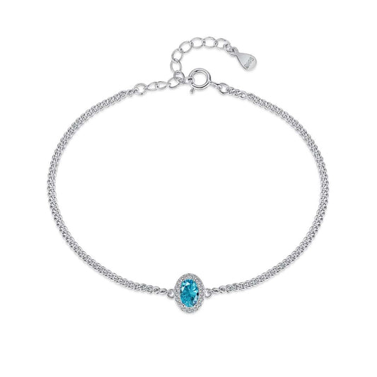 [Tonmkive Jewelry]Exquisite Oval Shape Bracelet