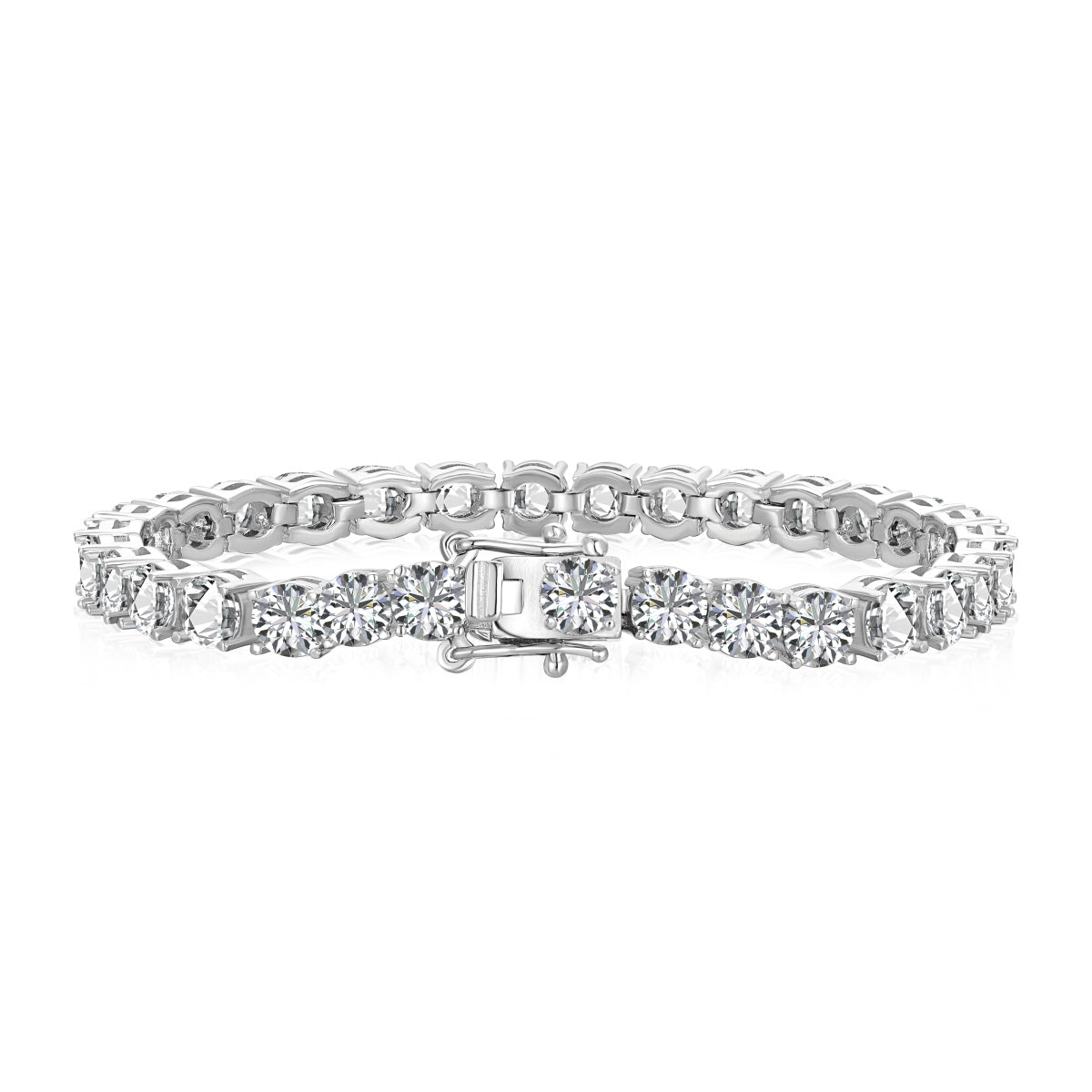 [Tonmkive Jewelry]Ornate Sparkling Round Cut Wedding Bracelet