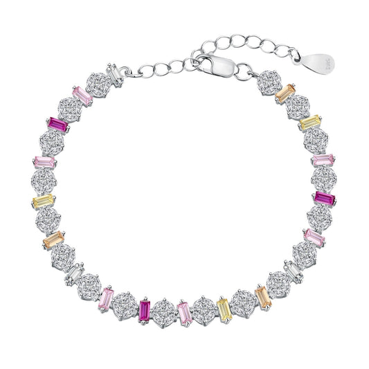 [Tonmkive Jewelry]Radiant Colorful Round Shape Daily Bracelet