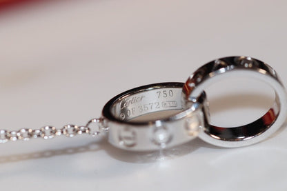 [Spark]LOVE NECKLACE PINK GOLD AND SILVER