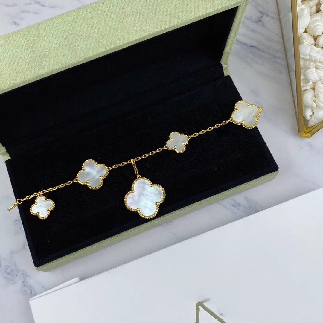 [Spark]MAGIC CLOVER MOP GOLD BRACELET 5 MOTIFS