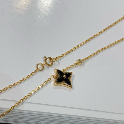 [Spark]STAR BLACK MOP NECKLACE