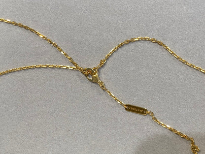 [Spark]CLOVER 25MM NECKLACE GOLD CARNELIAN
