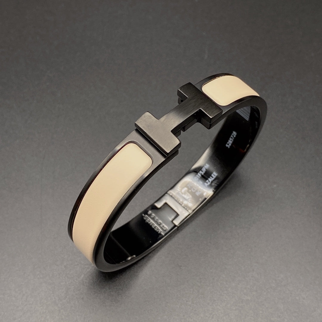 [Spark]H BRACELET 12MM BLACK BEIGE CERAMIC