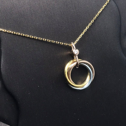 [Spark]TRINITY SILVER GOLD PINK GOLD NECKLACE
