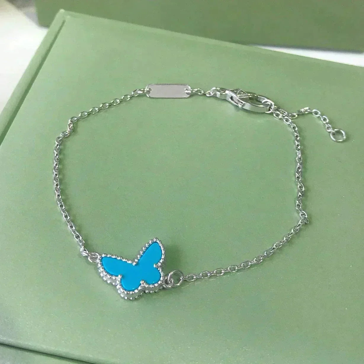 [Spark]BUTTERFLY TURQUOISE BUTTERFLY BRACELET SILVER