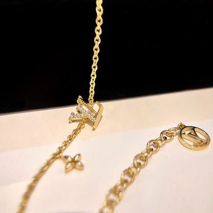 [Spark]LOGO STAR MOTIF GOLD BRACELET