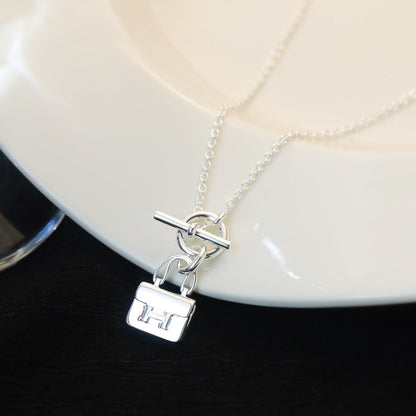[Spark]POP H PEDANT SILVER NECKLACE