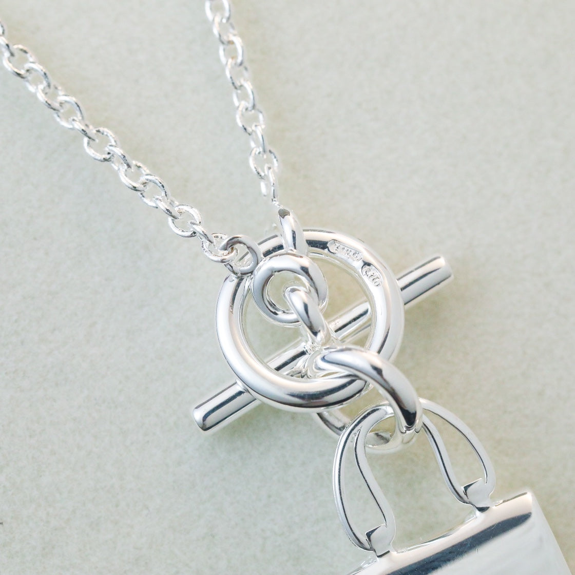 [Spark]POP H PEDANT SILVER NECKLACE