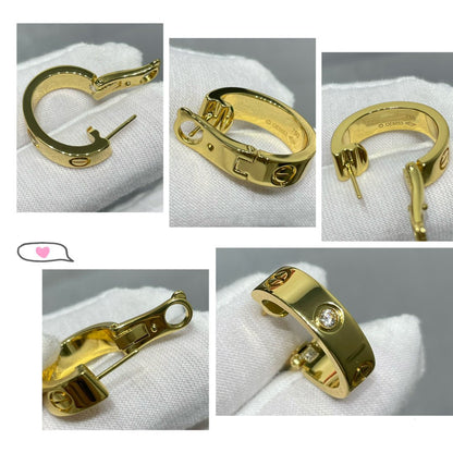 [Spark]LOVE 5.5MM 1 DIAMOND EARRINGS