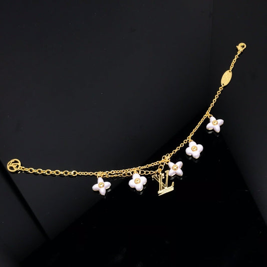 [Spark]LOGO 6 MOTIF STAR AND SUN GOLD BRACELET