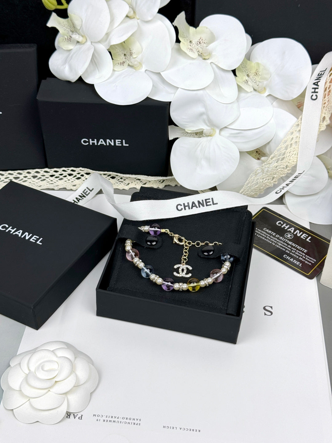 [Spark]Colorful Transparent Resin Bracelet
