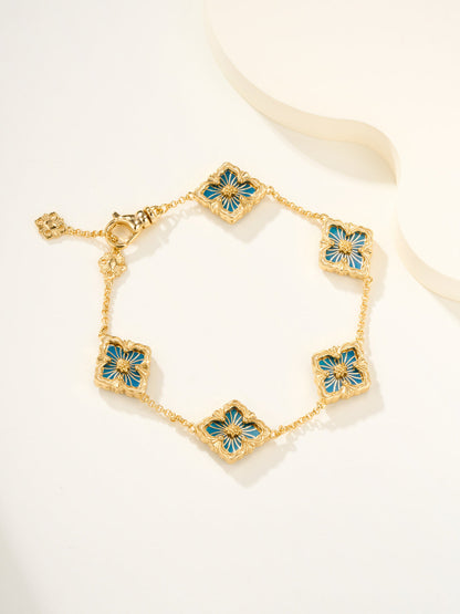 [Spark]B.C.L ENAMELED Five-Flower Bracelet£¨Various Colors)
