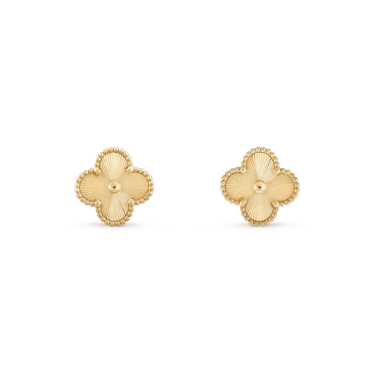 [Spark]CLOVER MINI 9.5MM LASER EARRINGS