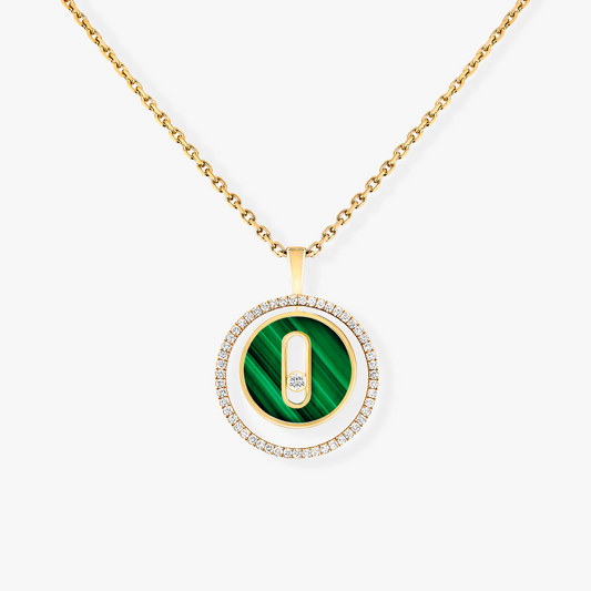 [Spark]Demo MOVE 1 DIAMOND MALACHITE GOLD DIAMOND NECKLACE