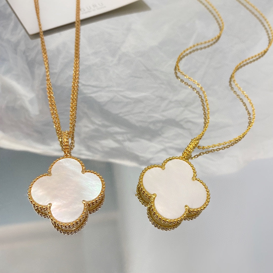 [Spark]CLOVER 25MM MOP LARGE PENDANT NECKLACE