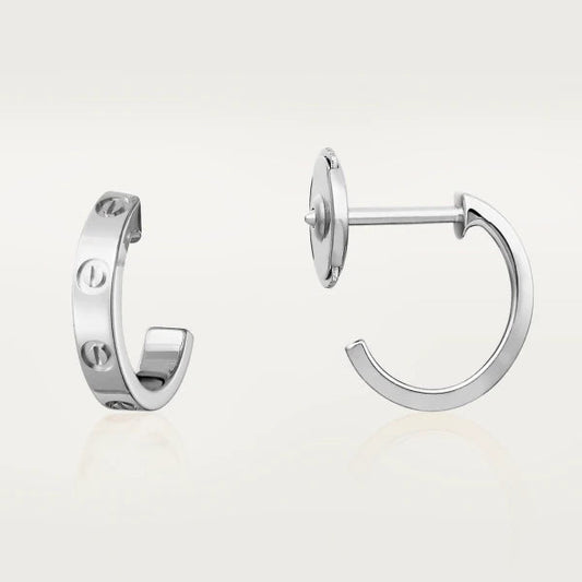 [Spark]LOVE EARRINGS 2.65MM SILVER
