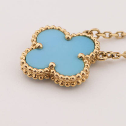 [Spark]CLOVER 15MM VINTAGE TURQUOISE NECKLACE