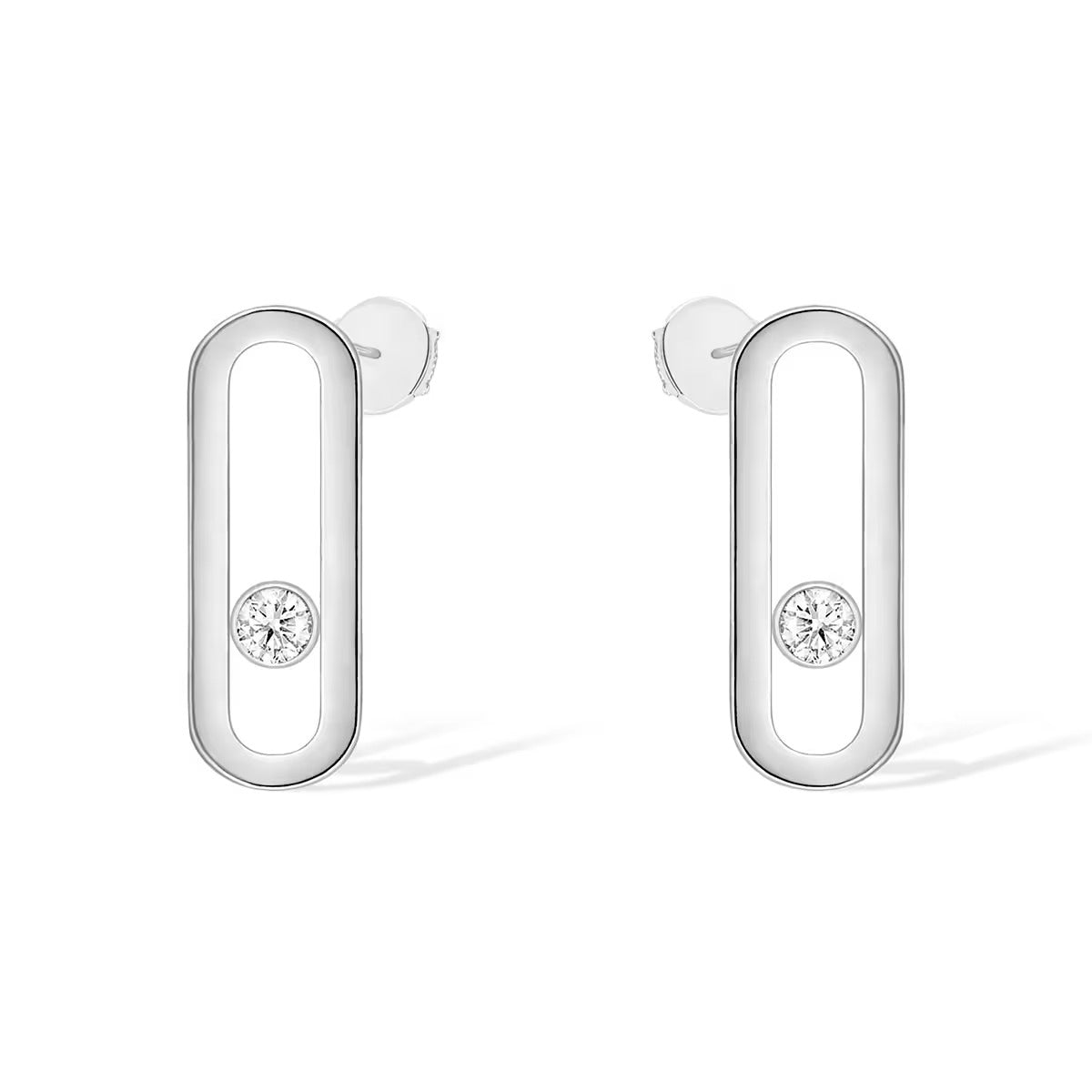 [Spark]MOVE UNO SMALL 1 DIAMOND EARRINGS