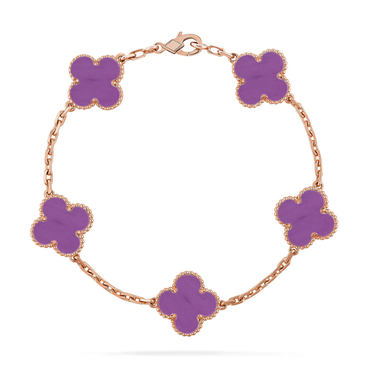 [Spark] CLOVER 5 MOTIF VIOLET BRACELET COLLECTION