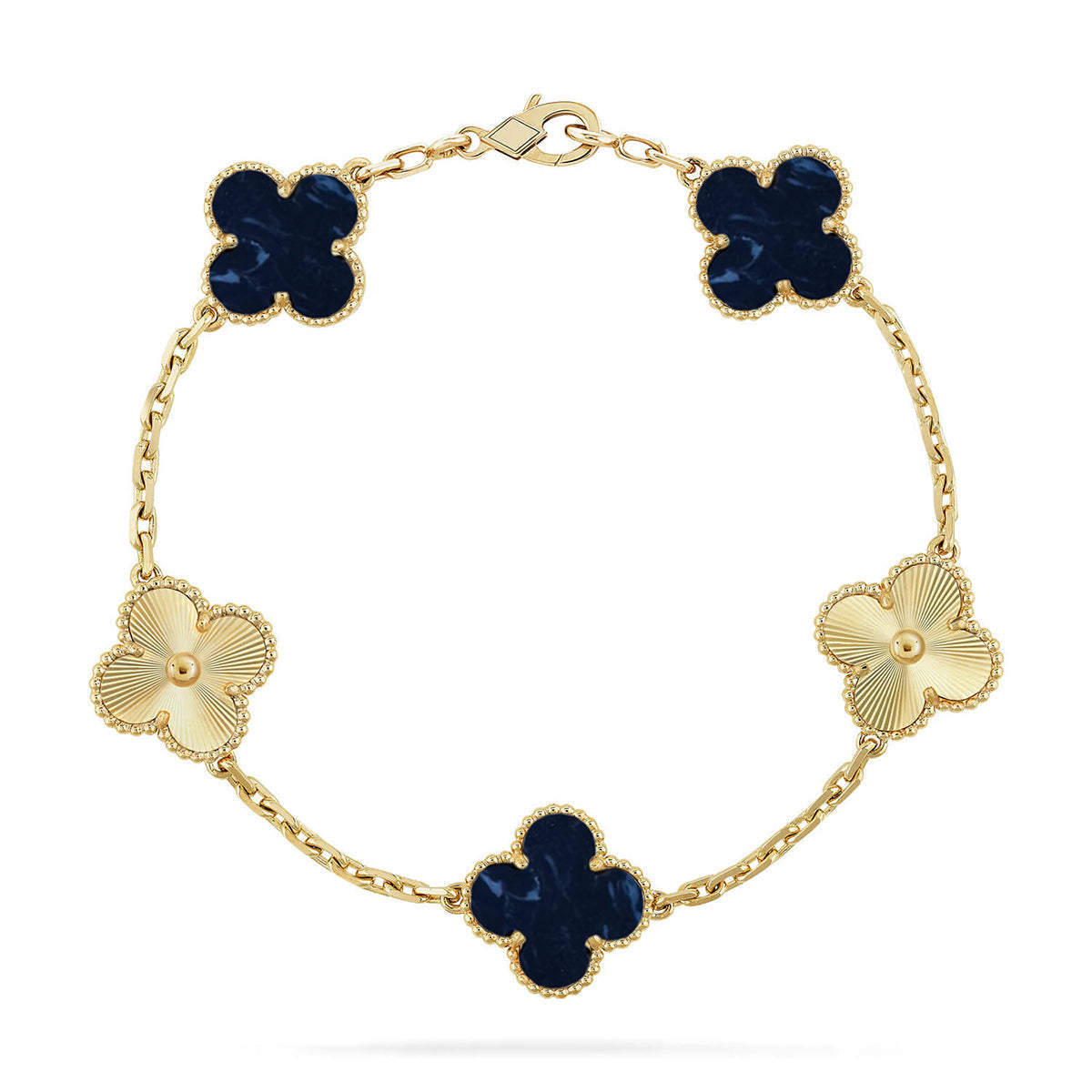 [Spark]CLOVER 5 MOTIF PIETERSITE BRACELET COLLECTION