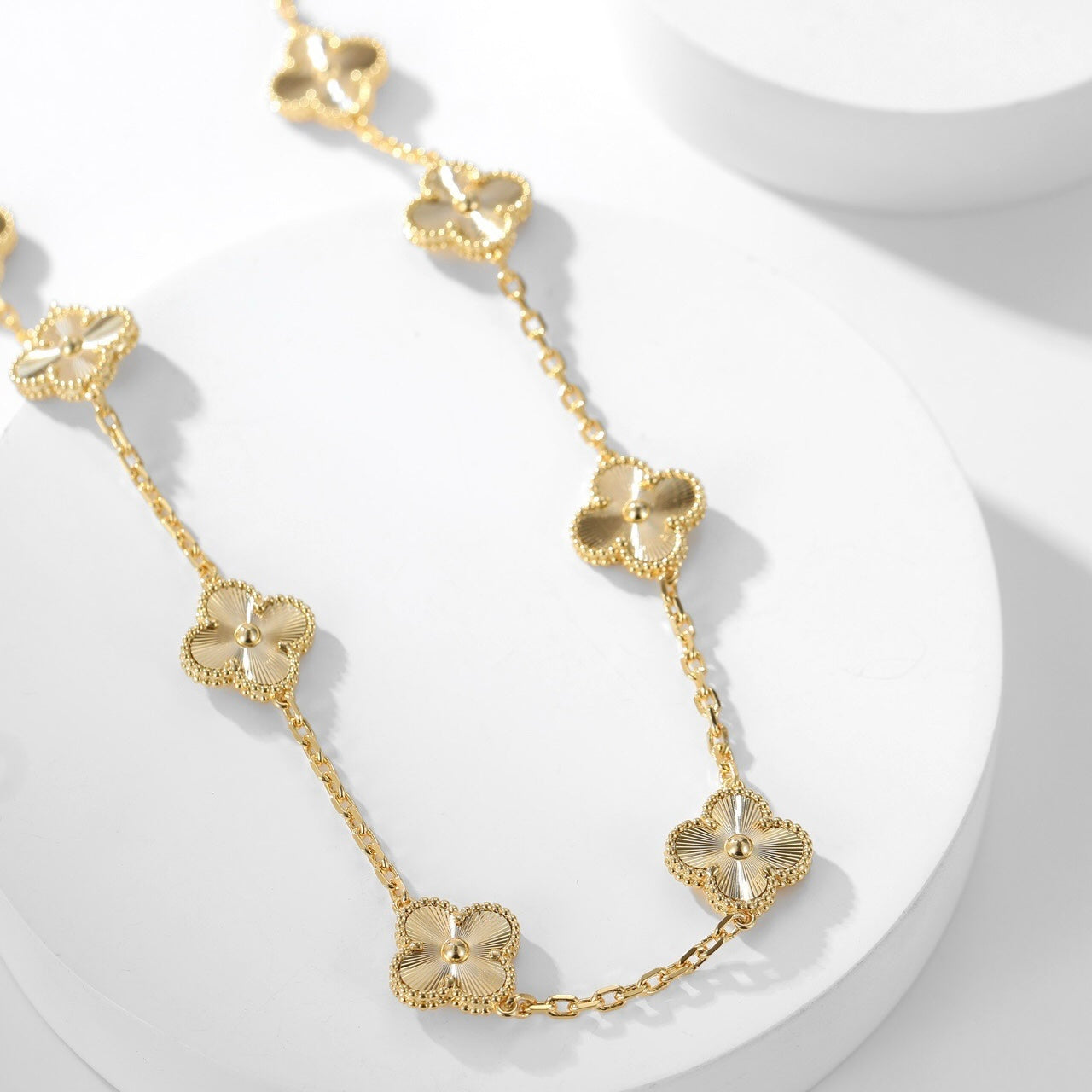 [Spark]CLOVER 10 MOTIFS LASER NECKLACE