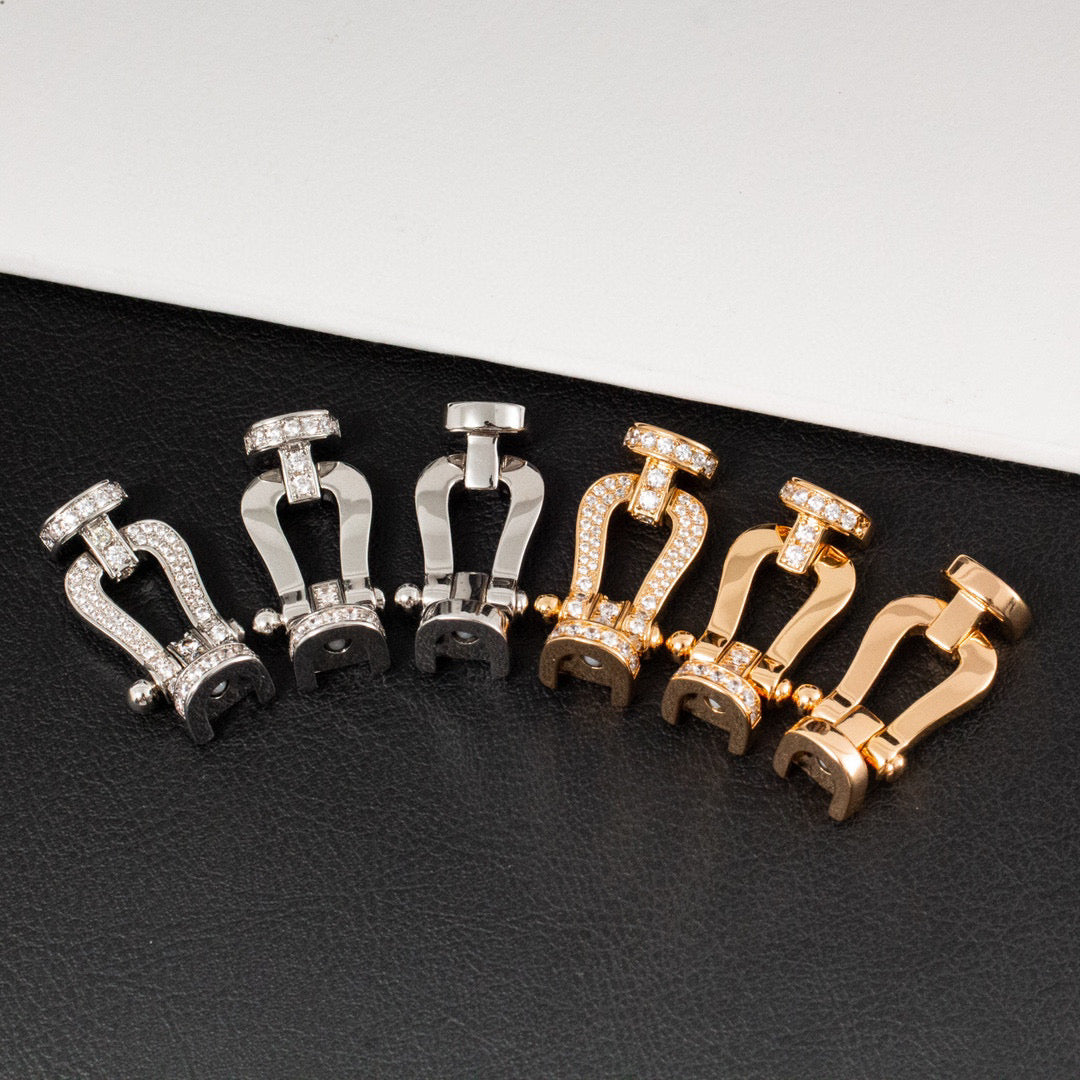 [Spark]FORCE LARGE HORSESHOE FULL DIAMOND BRACELET Spark GOLD