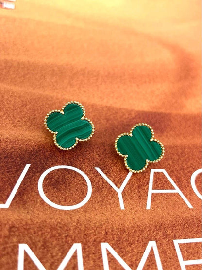 [Spark] CLOVER LARGE (20mm) 1 MOTIFS GREENER MOP STUD EARRINGS
