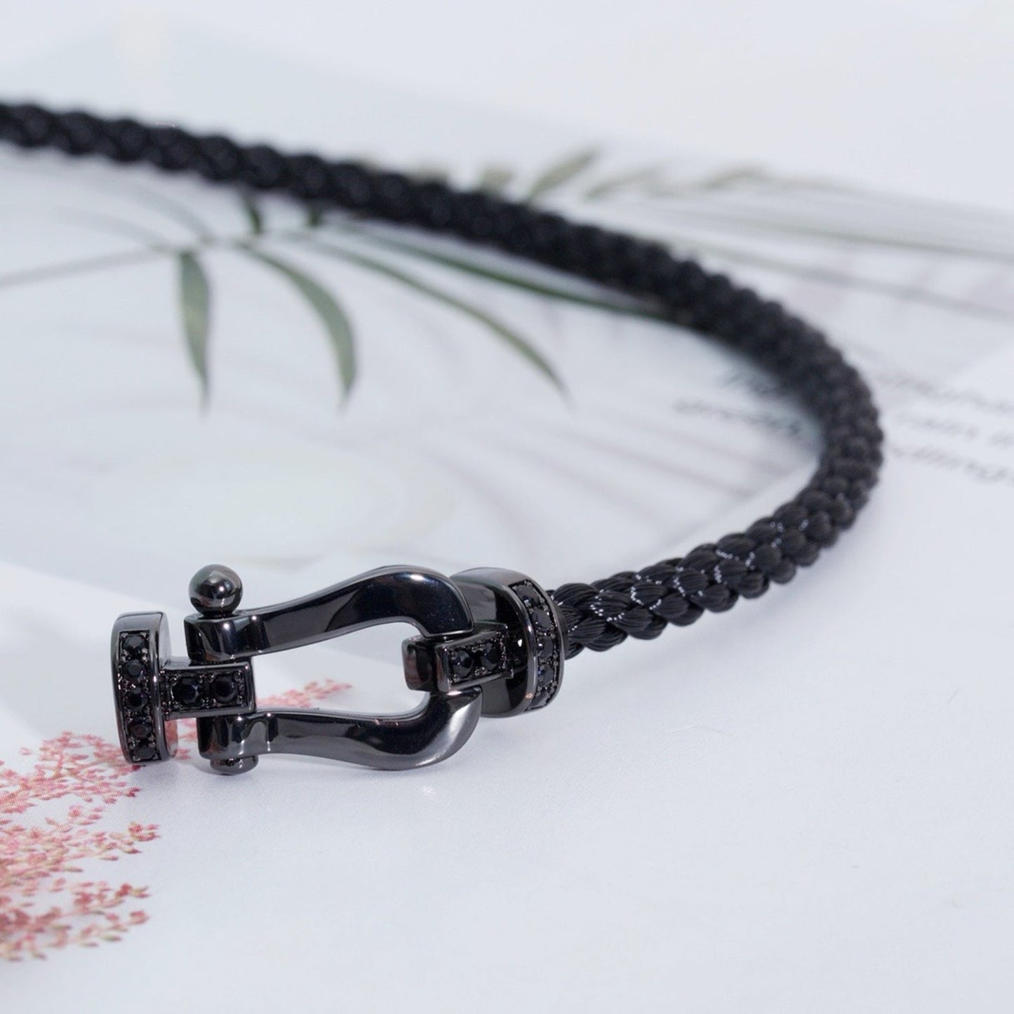 [Spark]FORCE LARGE SERIES HORSESHOE BLACK SAMURAI BRACELET