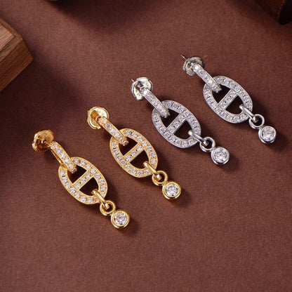[Spark]HM CHAINE DIAMOND EARRINGS