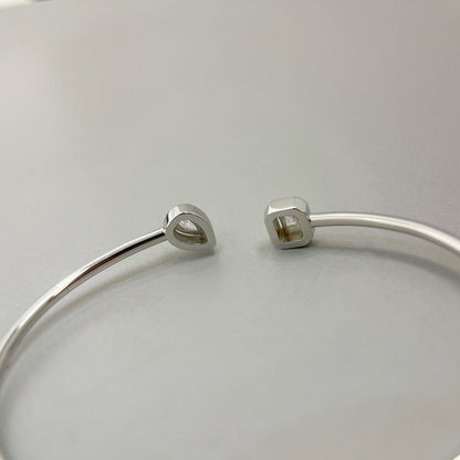 [Spark]JONC FLEX MY TWIN TOI & MOI SILVER DIAMOND BRACELET