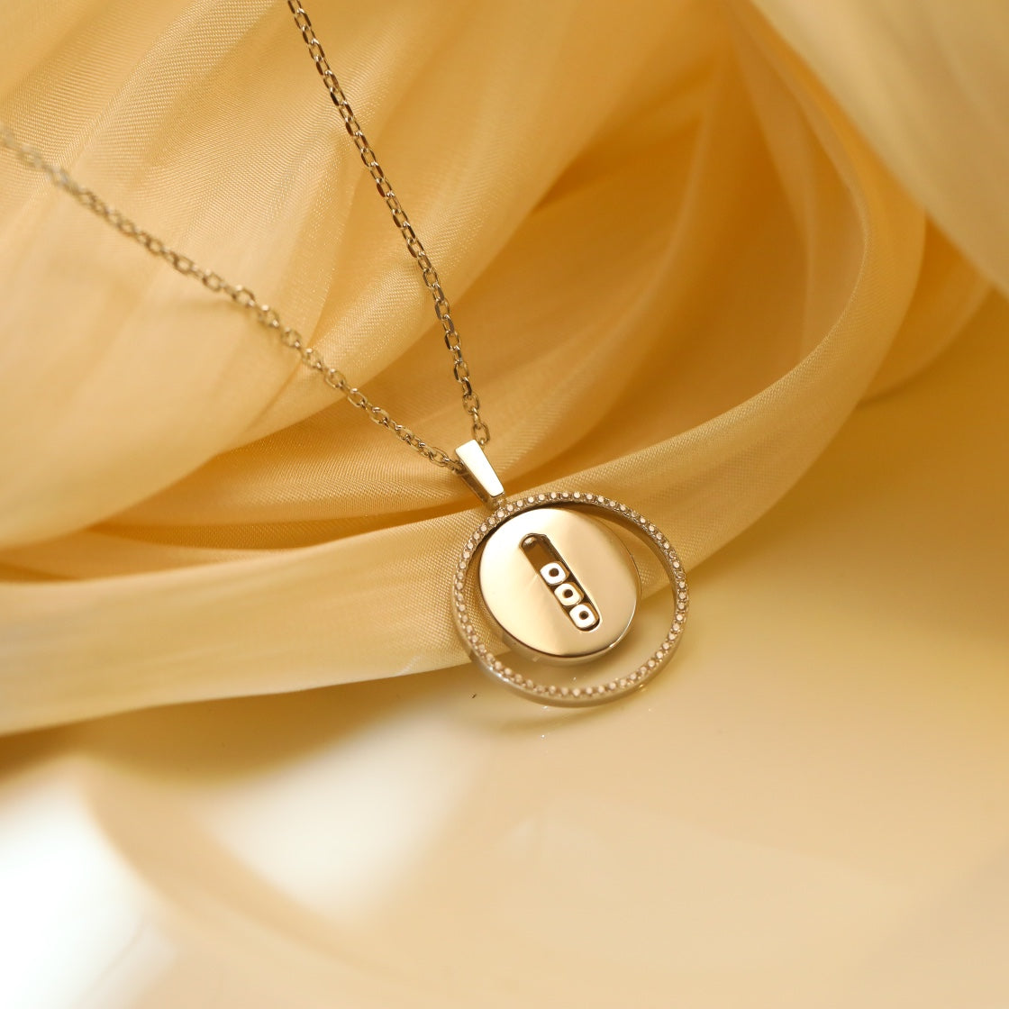 [Spark]Demo MOVE MM SILVER DIAMOND NECKLACE