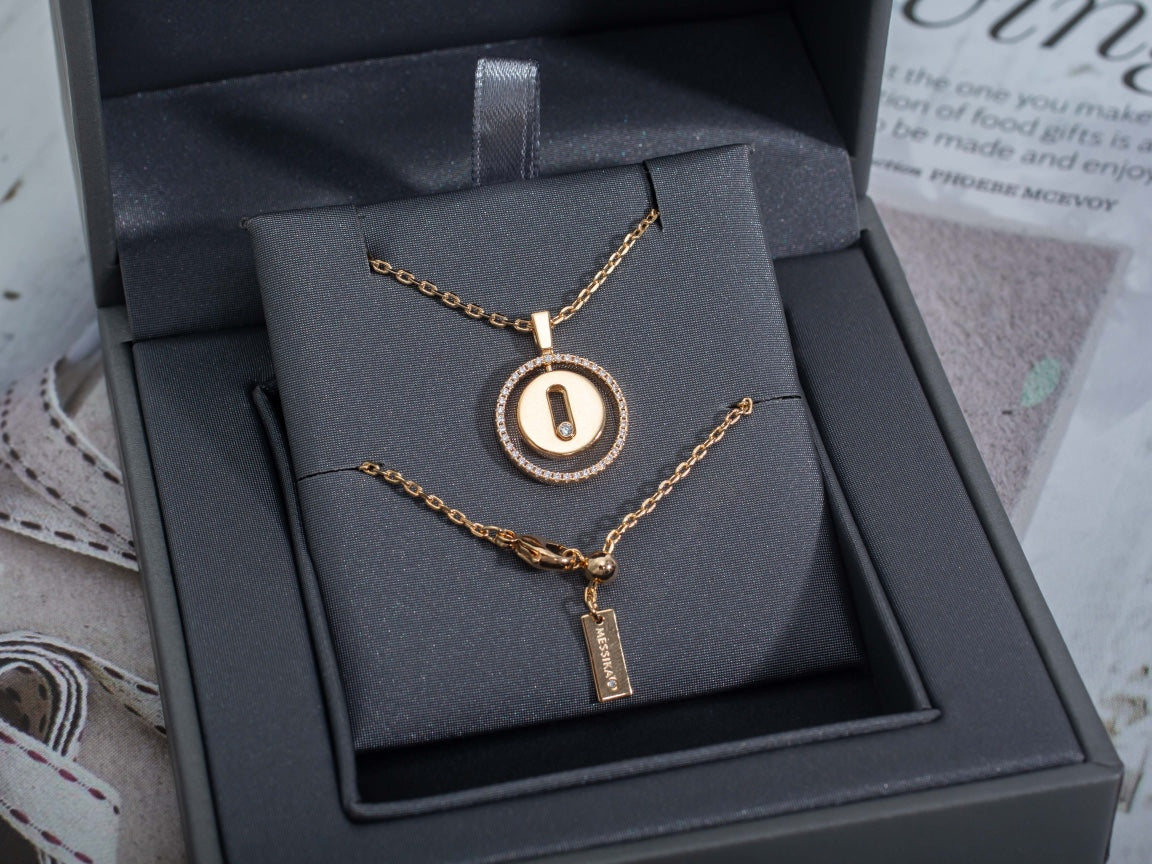 [Spark]Demo MOVE PM NECKLACE PINK GOLD DIAMOND