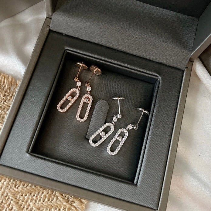 [Spark]DORMEUSES MOVE UNO DIAMOND EARRINGS