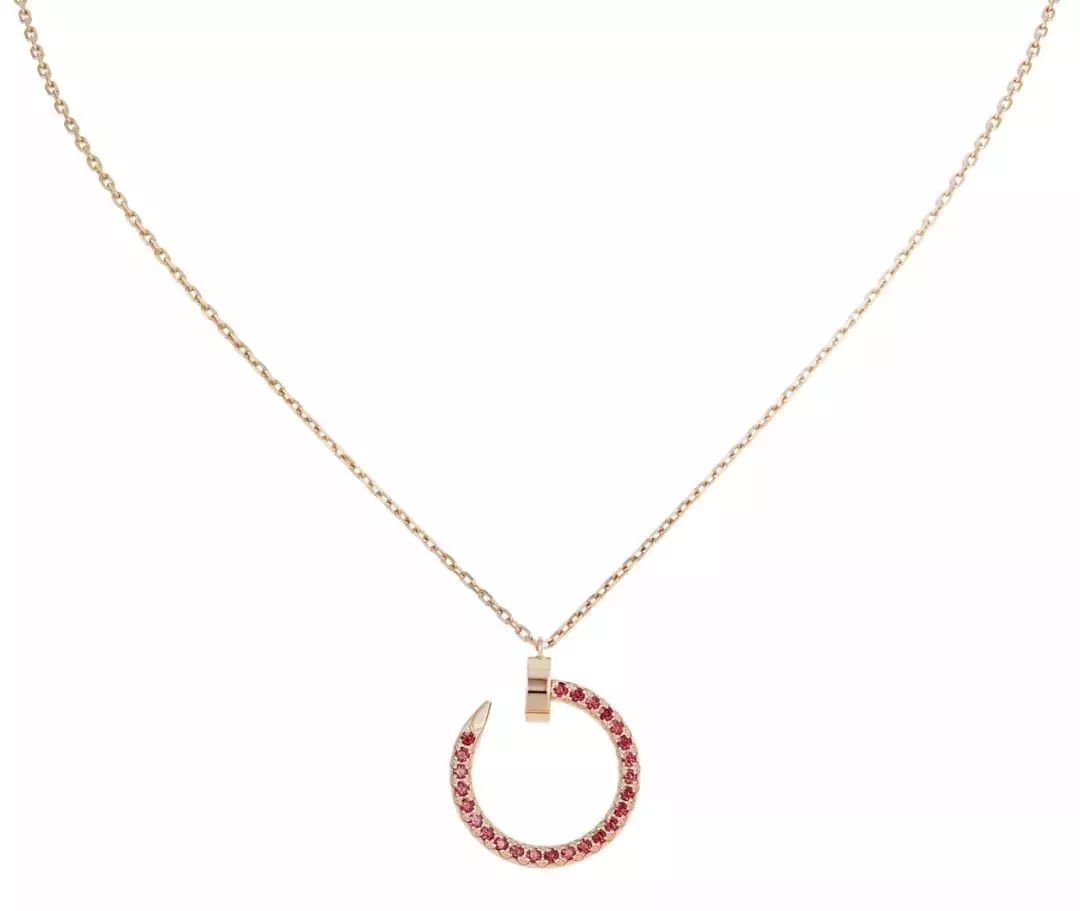[Spark]JUSTE NECKLACE GOLD RED DIAMONDS