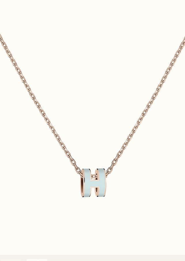 [Spark]POP H LIGHT BLUE NECKLACE