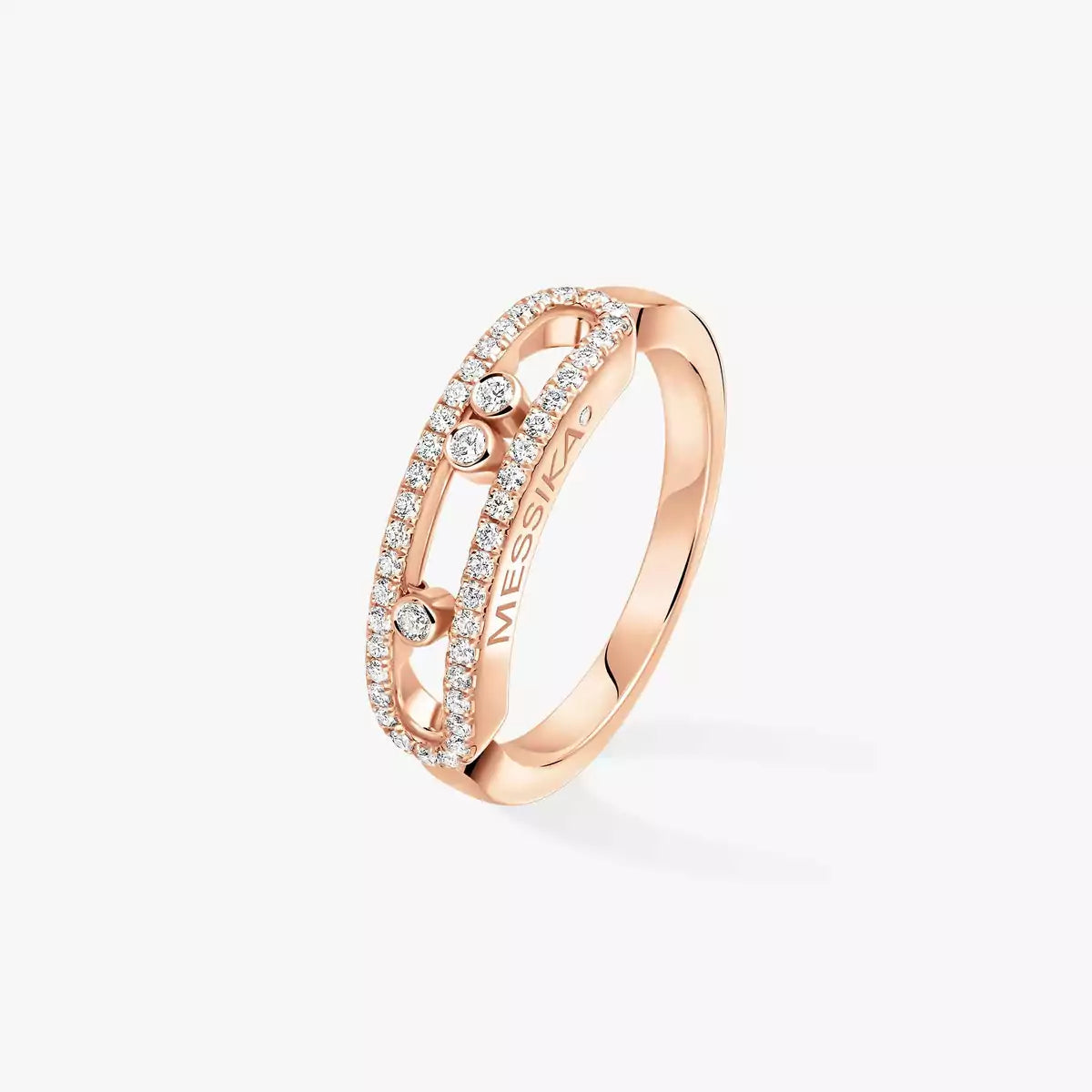 [Spark] Baby Move Gold Diamond Pave_ Ring