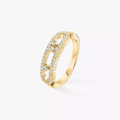 [Spark] Baby Move Gold Diamond Pave_ Ring