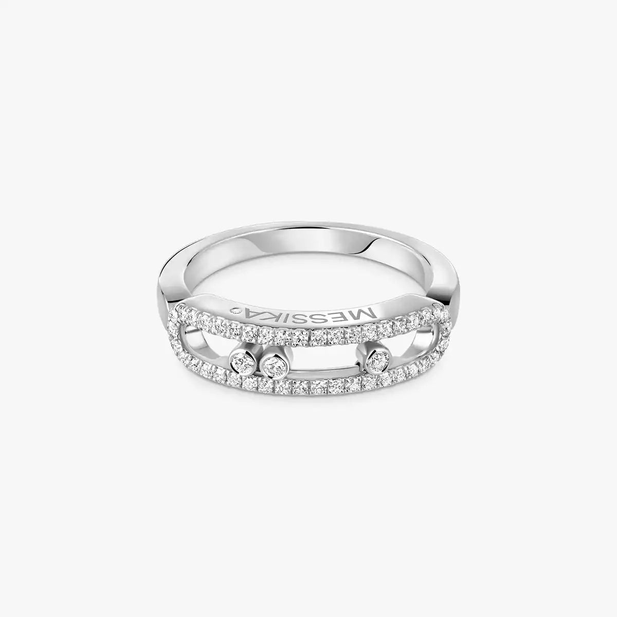 [Spark] Baby Move Gold Diamond Pave_ Ring