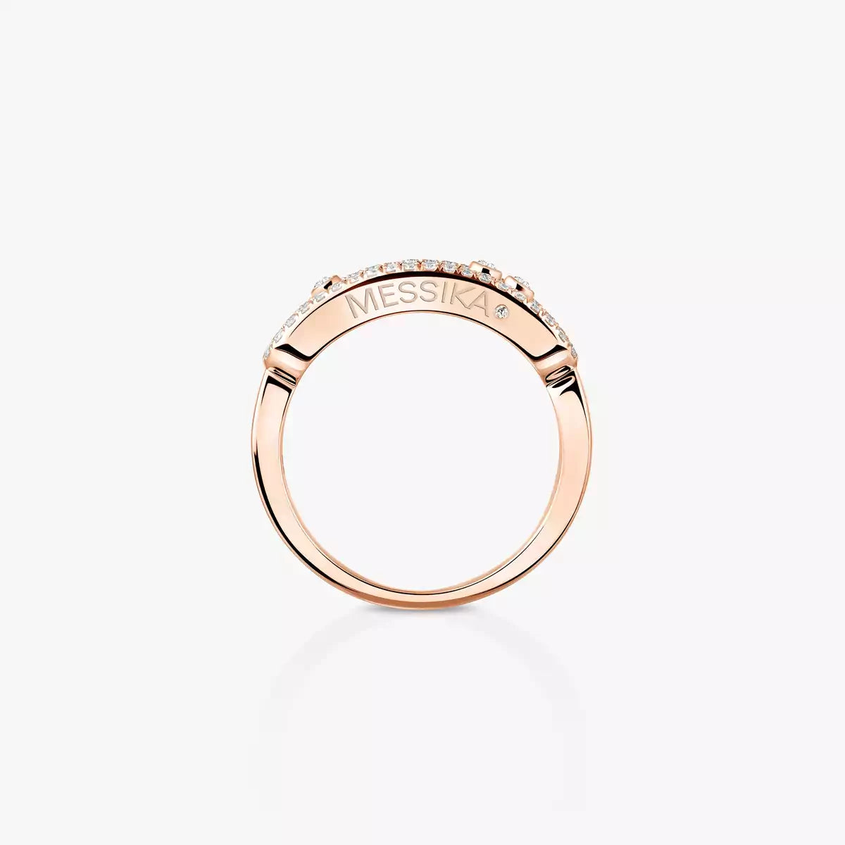 [Spark] Baby Move Gold Diamond Pave_ Ring