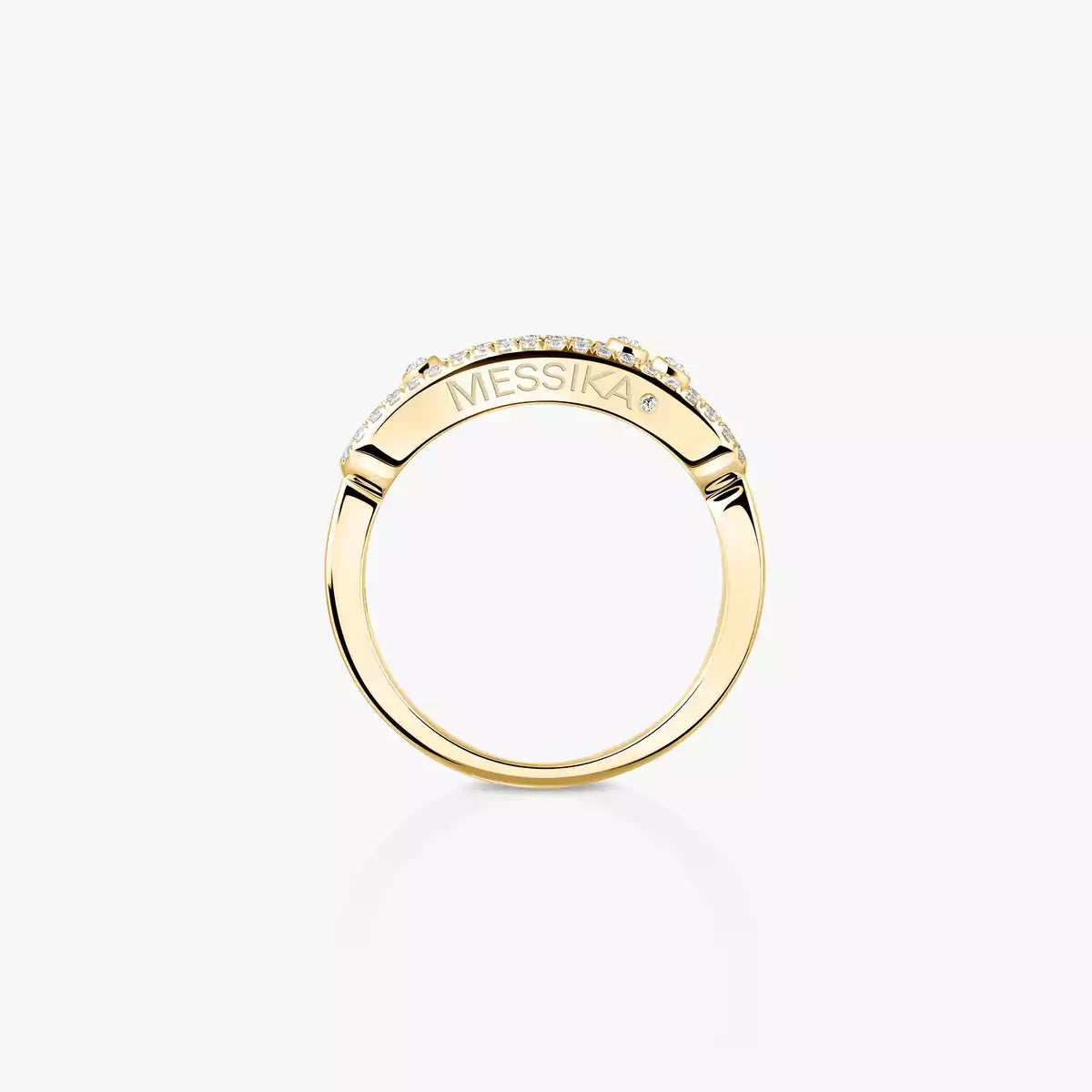 [Spark] Baby Move Gold Diamond Pave_ Ring