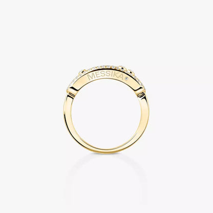 [Spark] Baby Move Gold Diamond Pave_ Ring