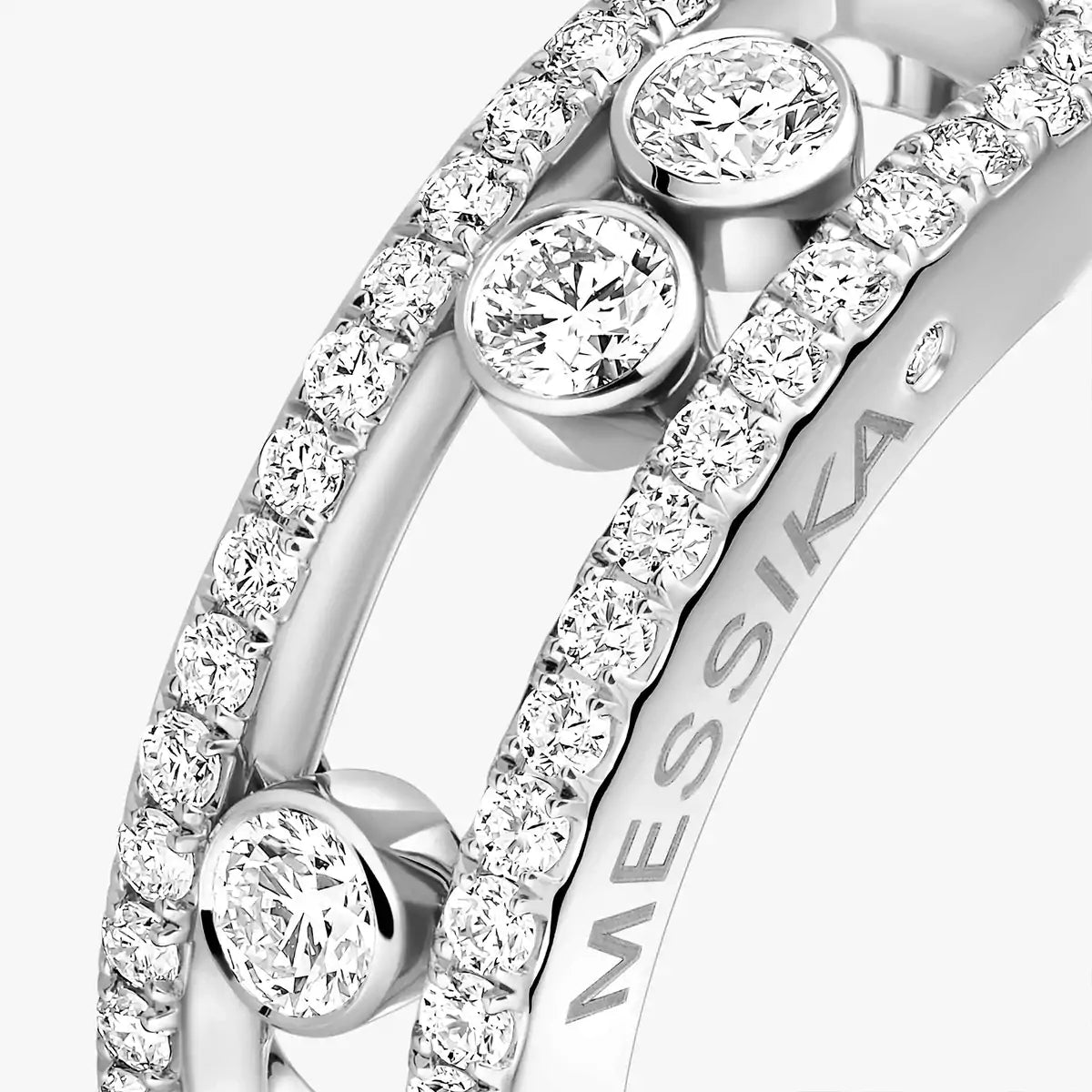 [Spark] Move Gold Diamond Pave_ Ring
