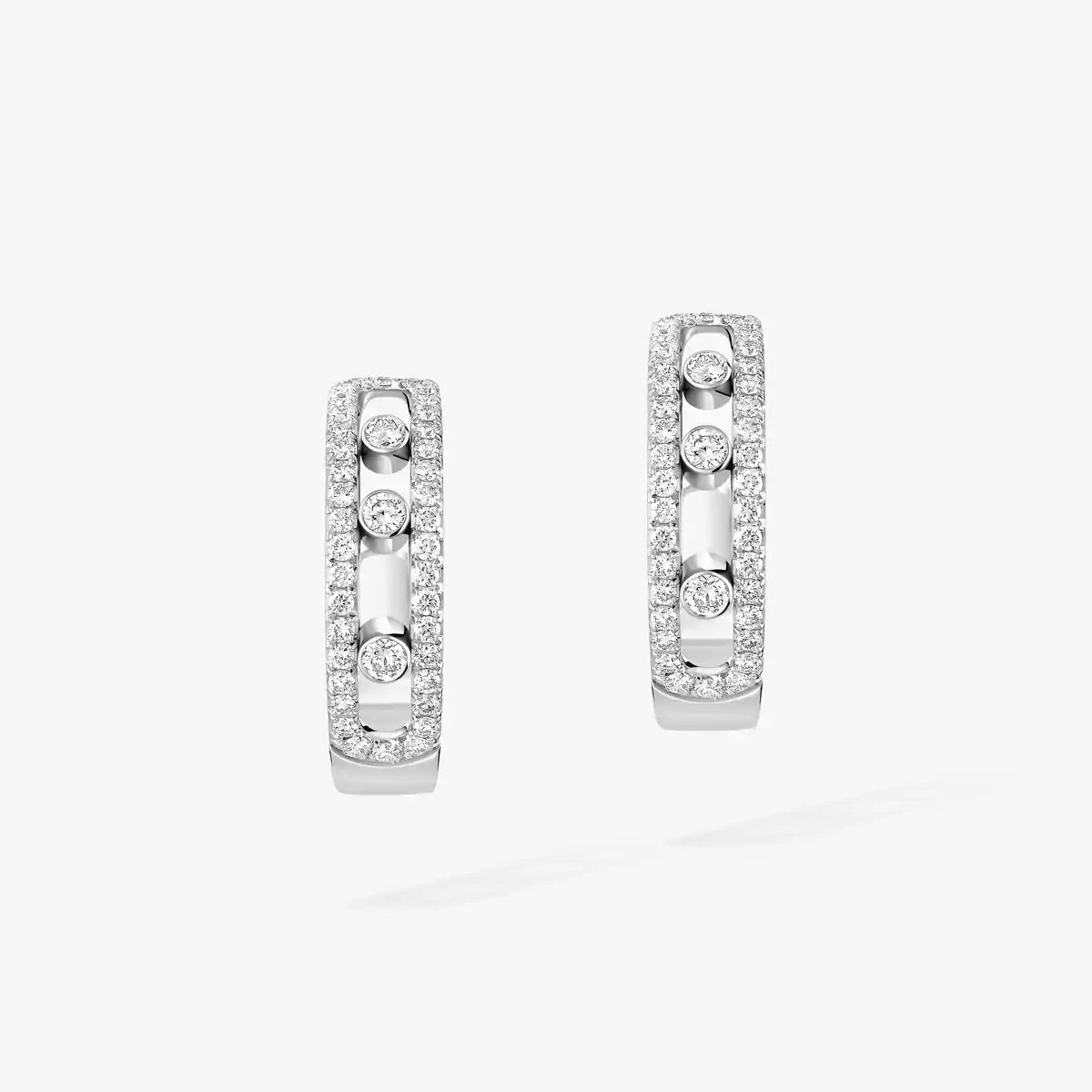 [Spark]Diamond Pave_ Hoop Earrings Move